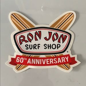 Ron Jon surf shop 60th anniversary sticker
